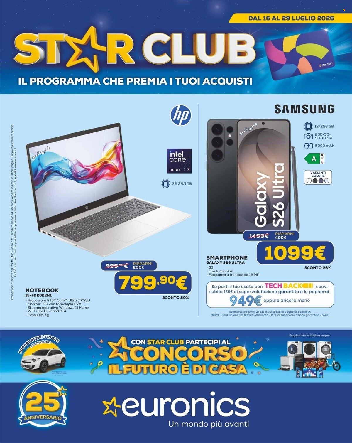 Volantino Euronics - 16/7/2026 - 29/7/2026. Pagina 1