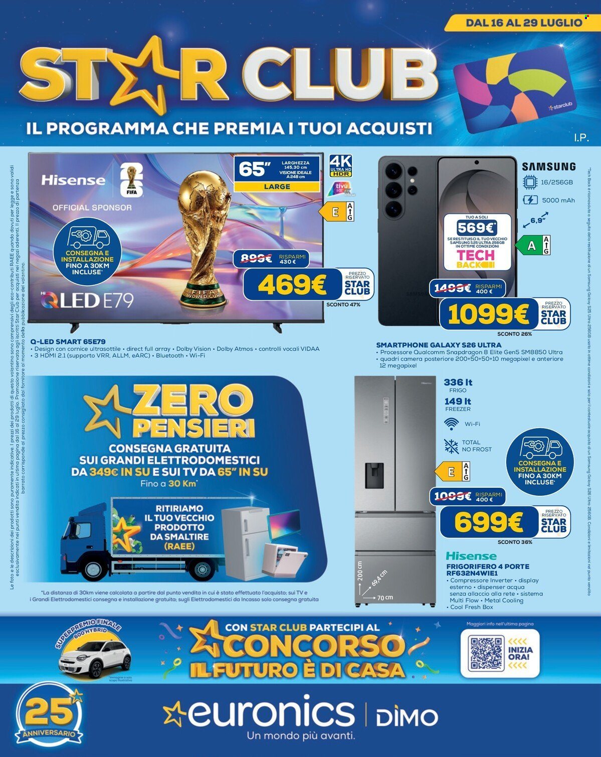 Volantino Euronics - 16/7/2026 - 29/7/2026. Pagina 1