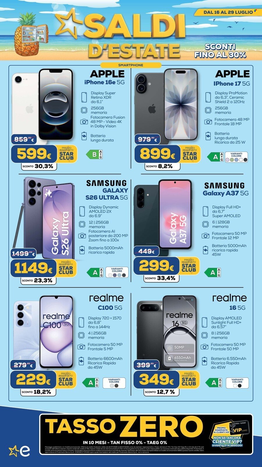 Volantino Euronics - 16/7/2026 - 29/7/2026. Pagina 4