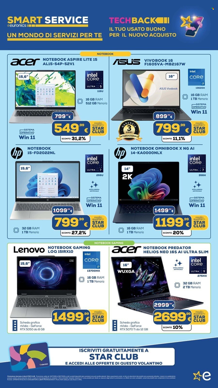 Volantino Euronics - 16/7/2026 - 29/7/2026. Pagina 13