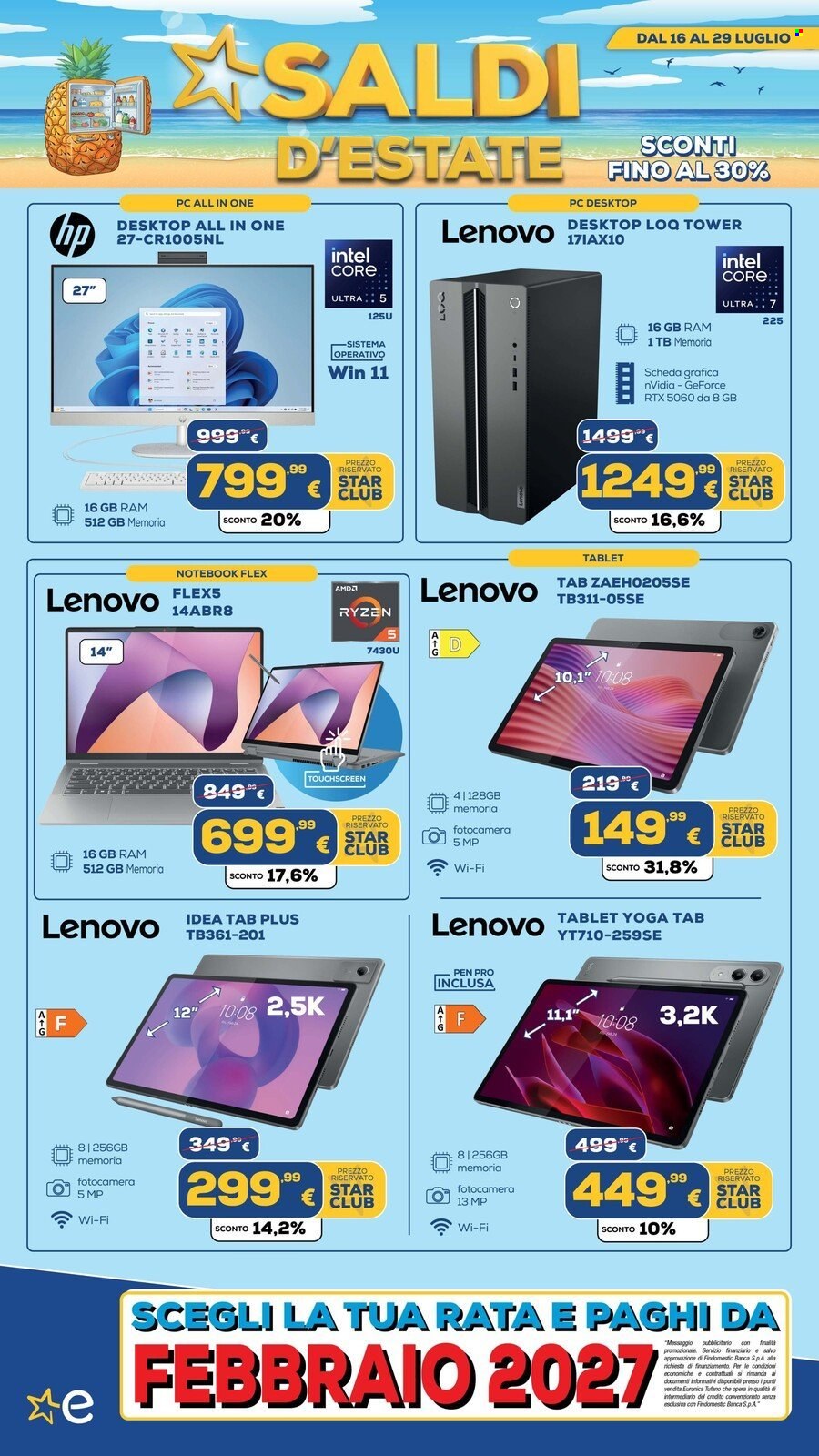 Volantino Euronics - 16/7/2026 - 29/7/2026. Pagina 14