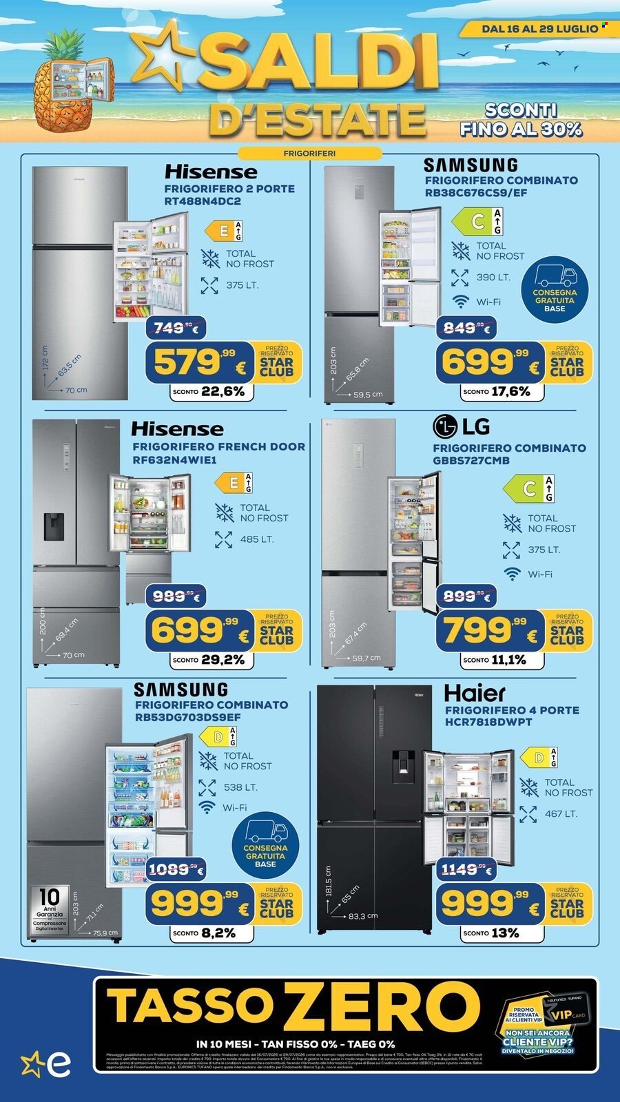 Volantino Euronics - 16/7/2026 - 29/7/2026. Pagina 20