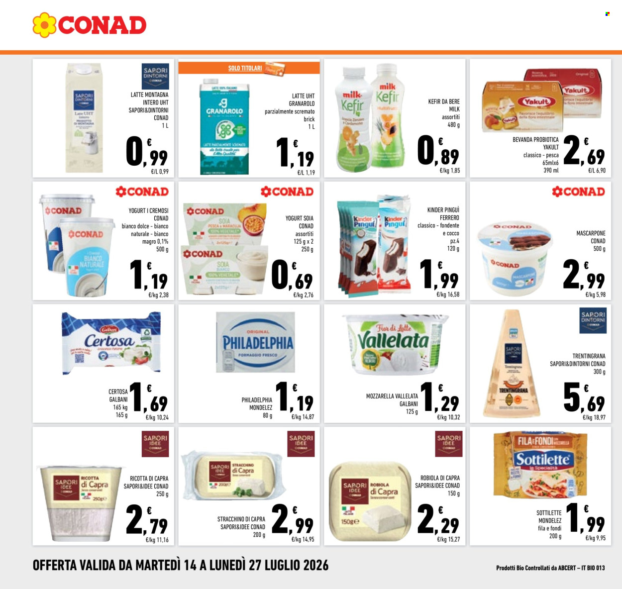 Volantino Conad - 14/7/2026 - 27/7/2026. Pagina 12