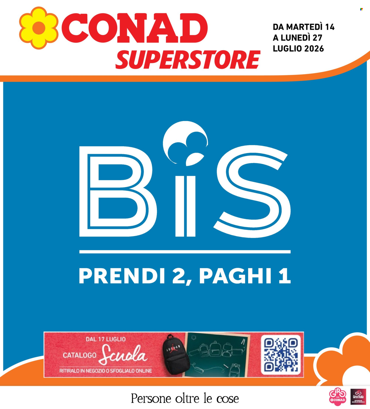Volantino Conad Superstore - 14/7/2026 - 27/7/2026. Pagina 1