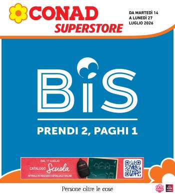 Volantino Conad Superstore - 14/7/2026 - 27/7/2026.