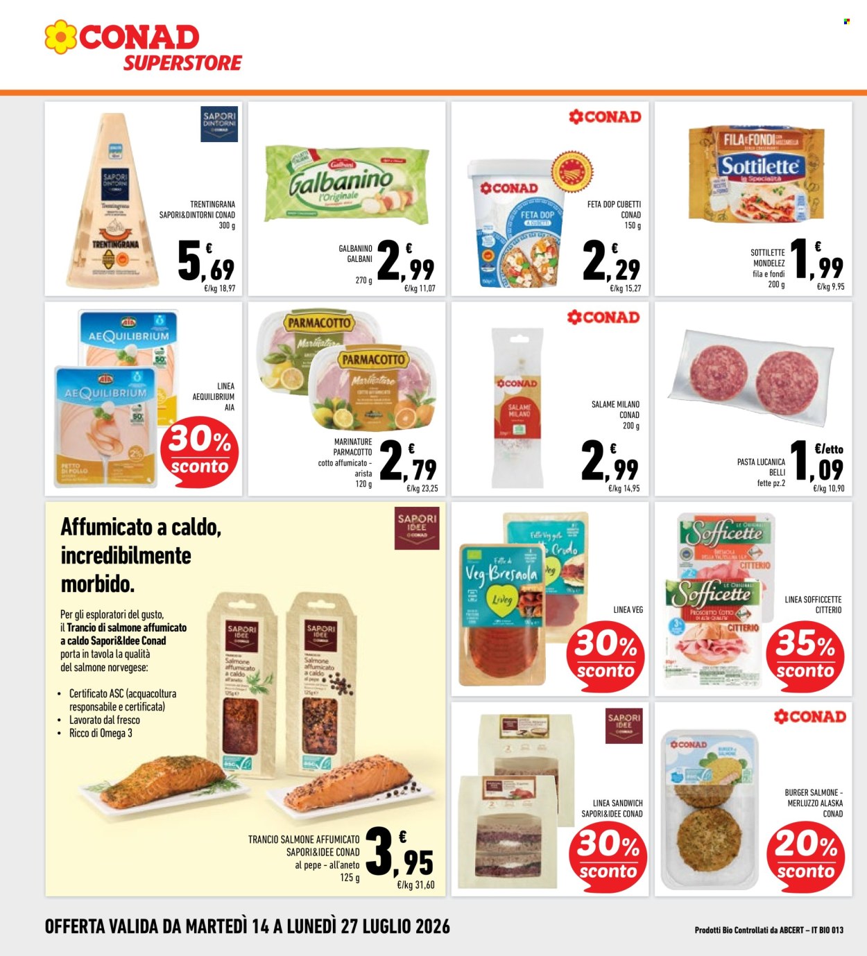 Volantino Conad Superstore - 14/7/2026 - 27/7/2026. Pagina 14