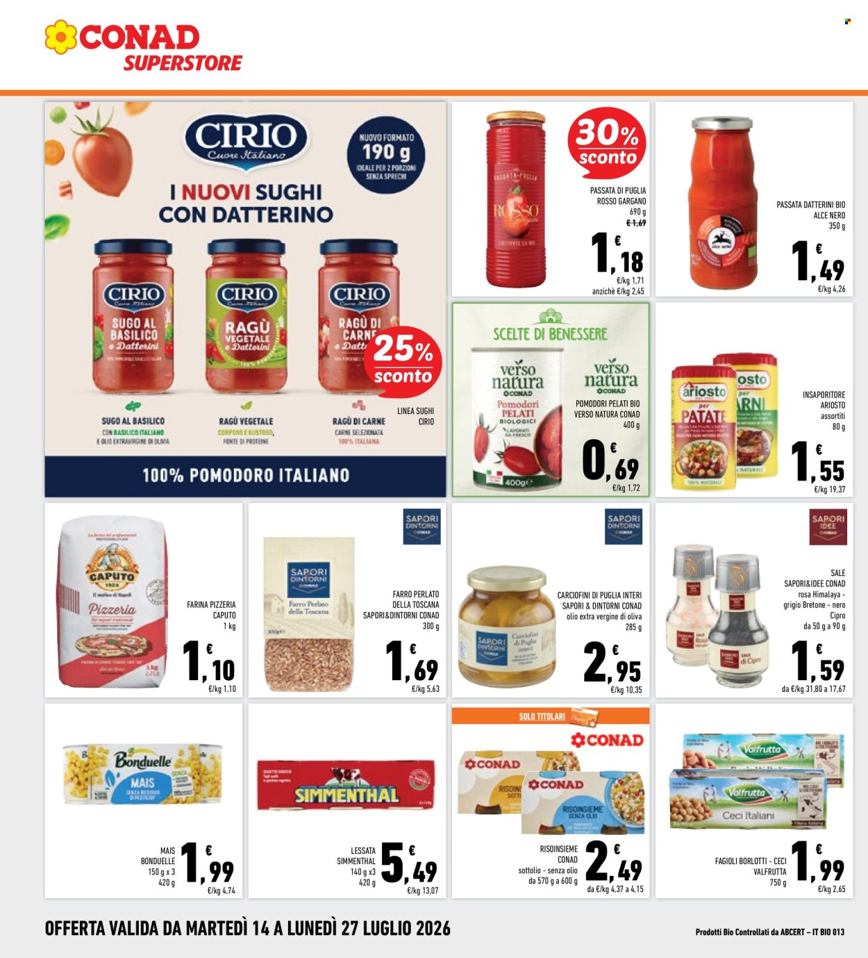 Volantino Conad Superstore - 14/7/2026 - 27/7/2026. Pagina 16