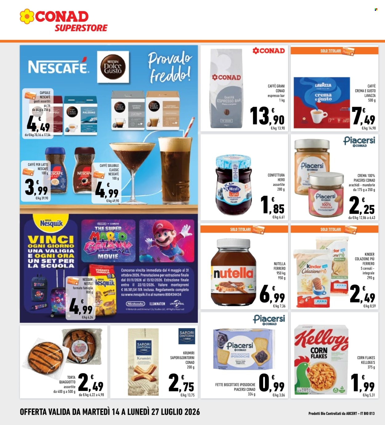 Volantino Conad Superstore - 14/7/2026 - 27/7/2026. Pagina 18