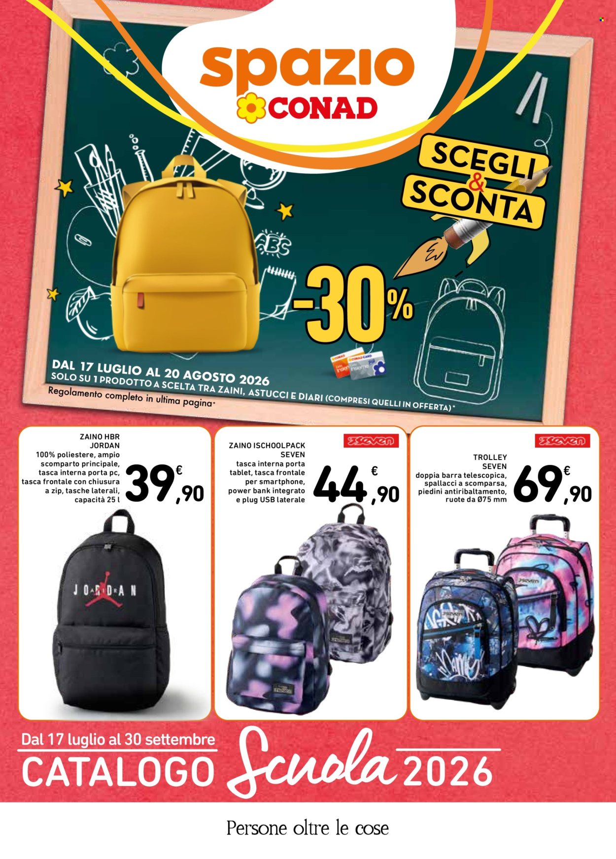 Leták Spazio Conad - 17.7.2026 - 30.9.2026. Strana 1