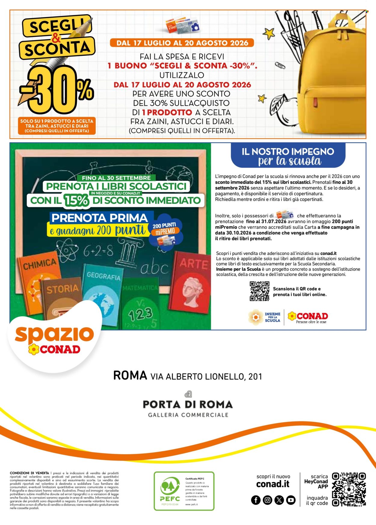 Leták Spazio Conad - 17.7.2026 - 30.9.2026. Strana 20