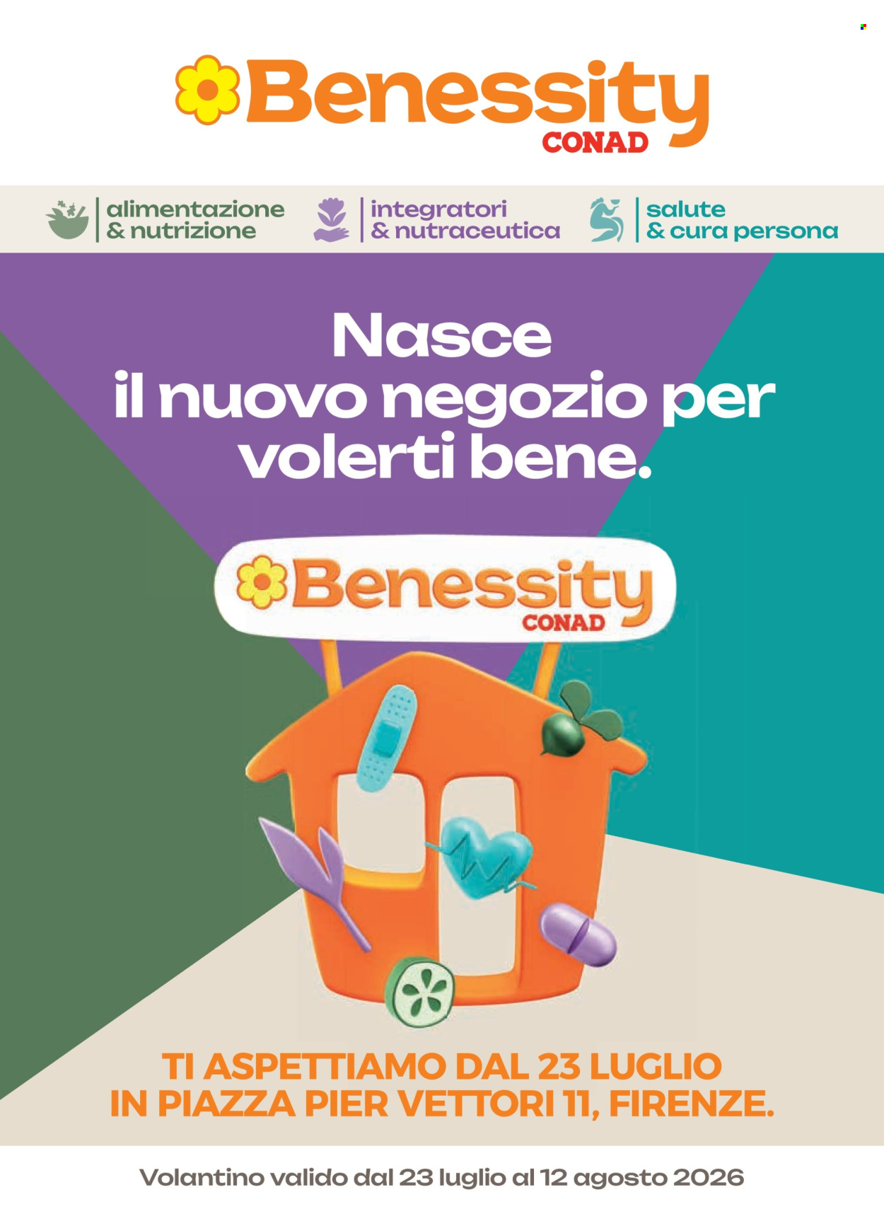 Volantino Conad - 23/7/2026 - 12/8/2026. Pagina 1