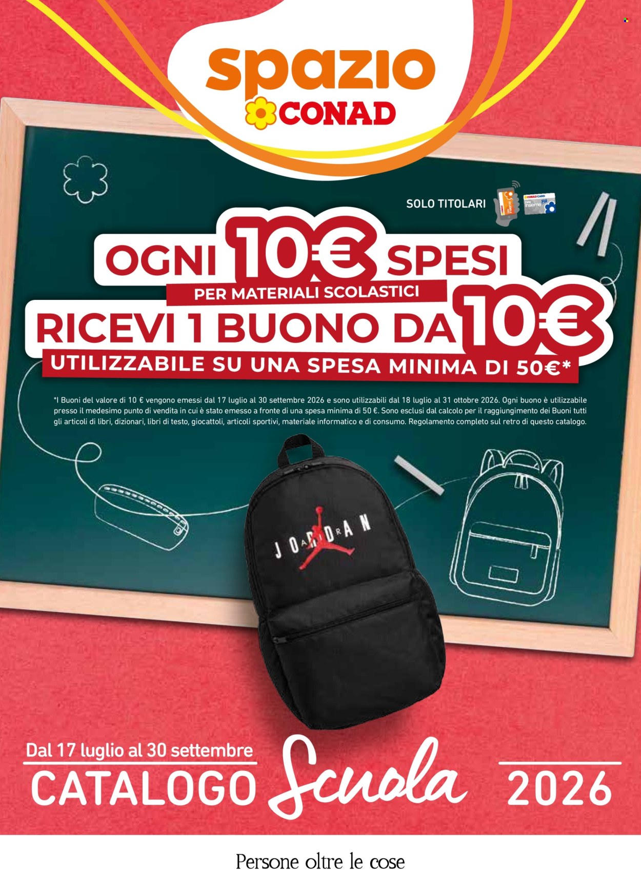 Leták Spazio Conad - 17.7.2026 - 30.9.2026. Strana 1