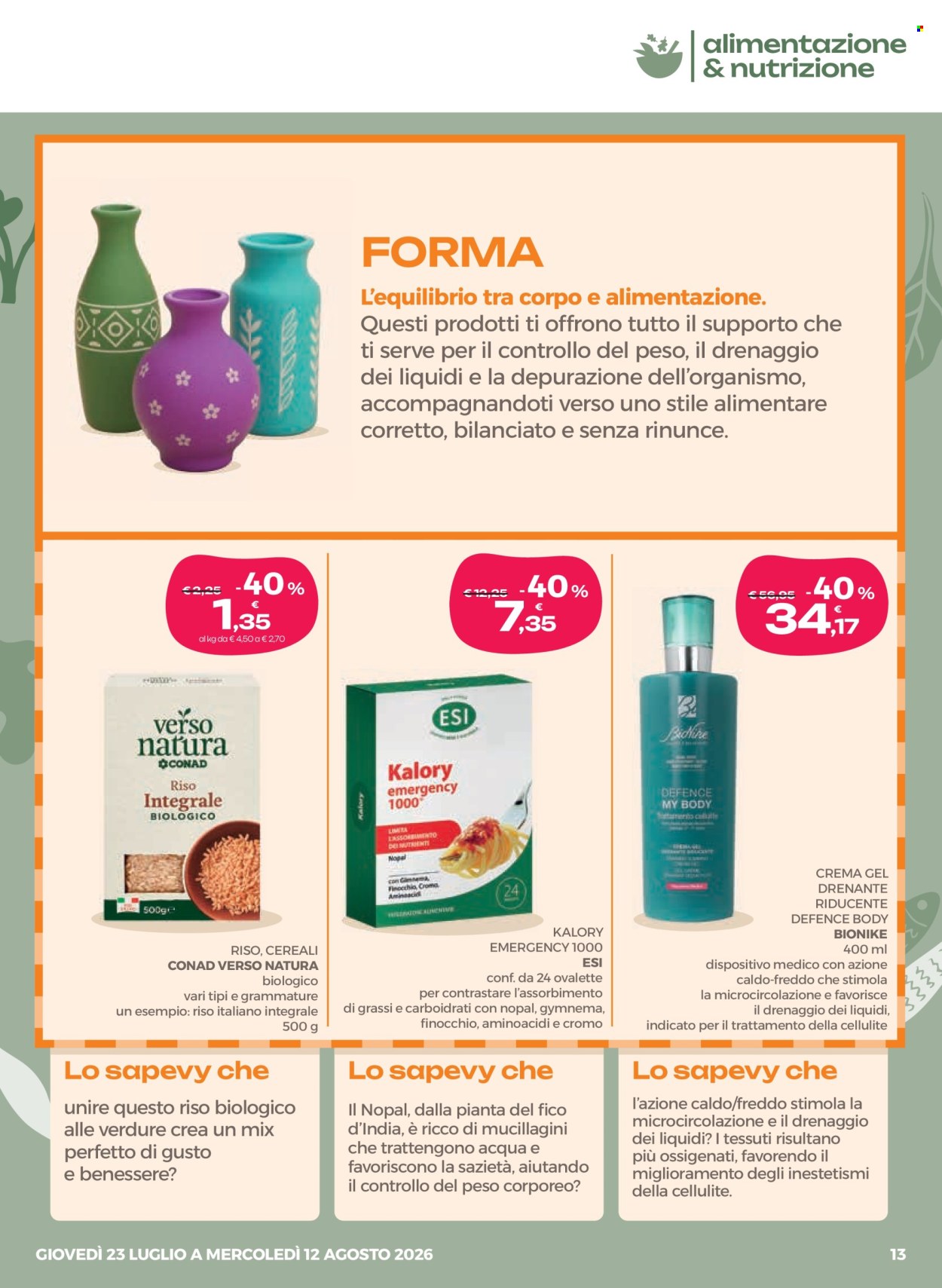 Volantino Conad - 23/7/2026 - 12/8/2026. Pagina 13