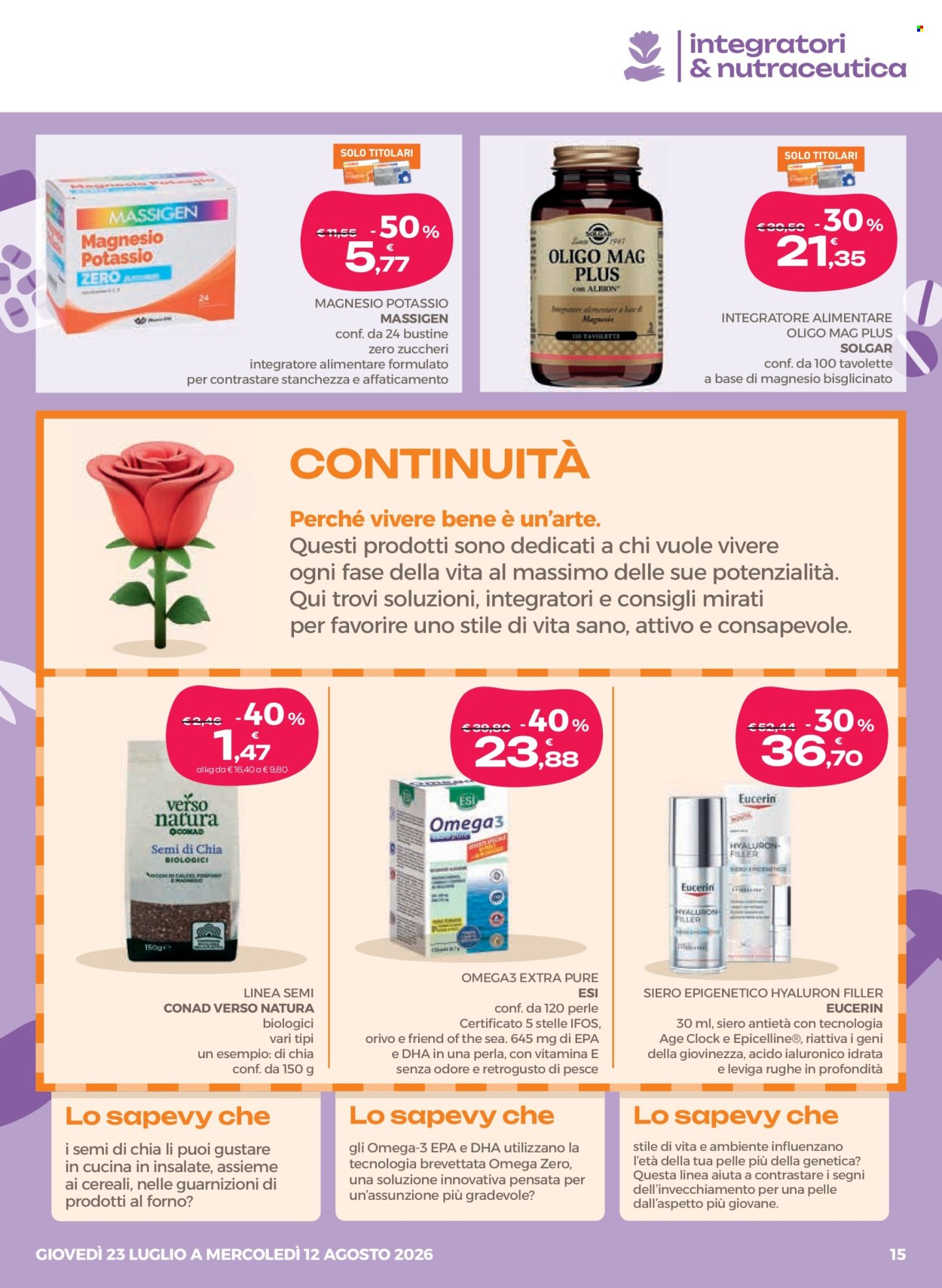 Volantino Conad - 23/7/2026 - 12/8/2026. Pagina 15