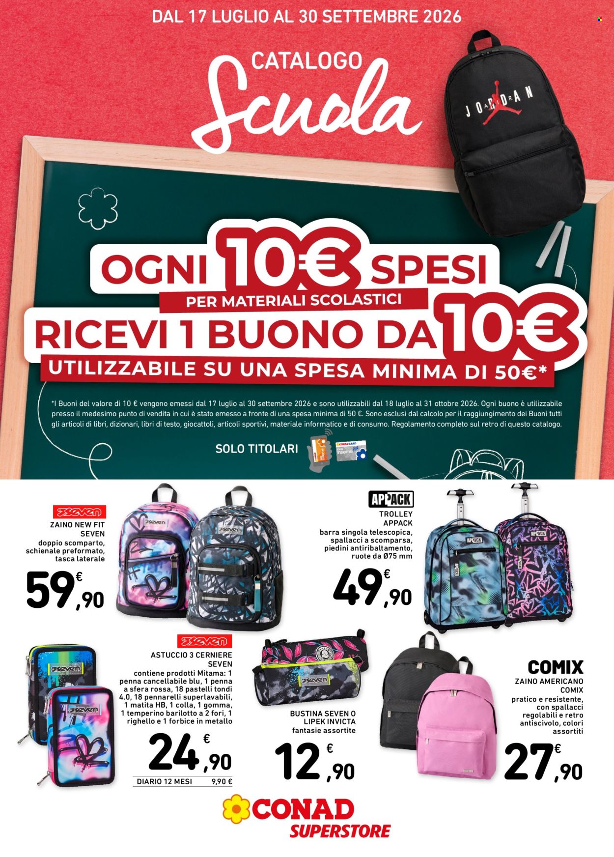 Leták Conad Superstore - 17.7.2026 - 30.9.2026. Strana 1