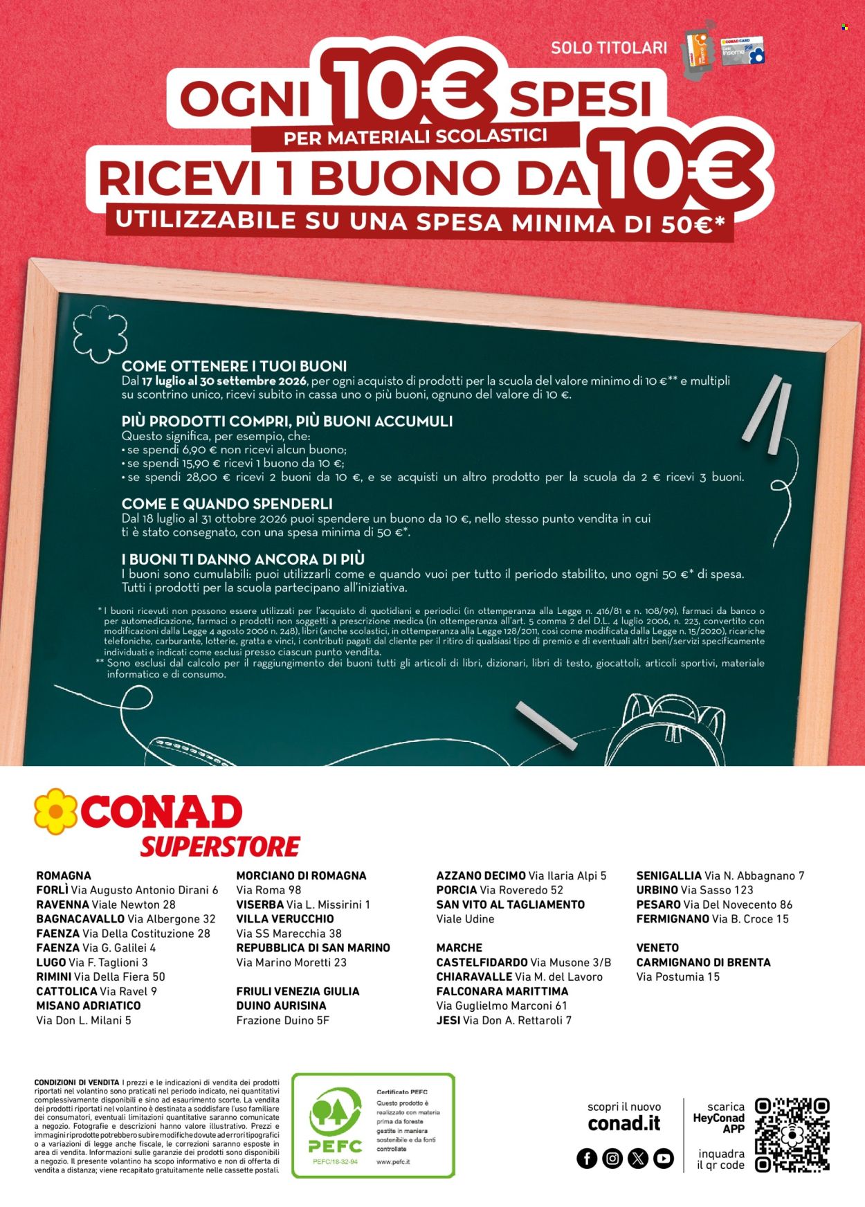 Leták Conad Superstore - 17.7.2026 - 30.9.2026. Strana 4