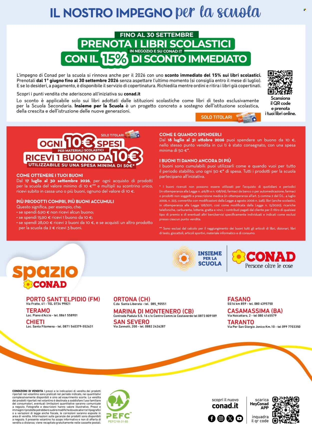 Leták Spazio Conad - 17.7.2026 - 30.9.2026. Strana 20