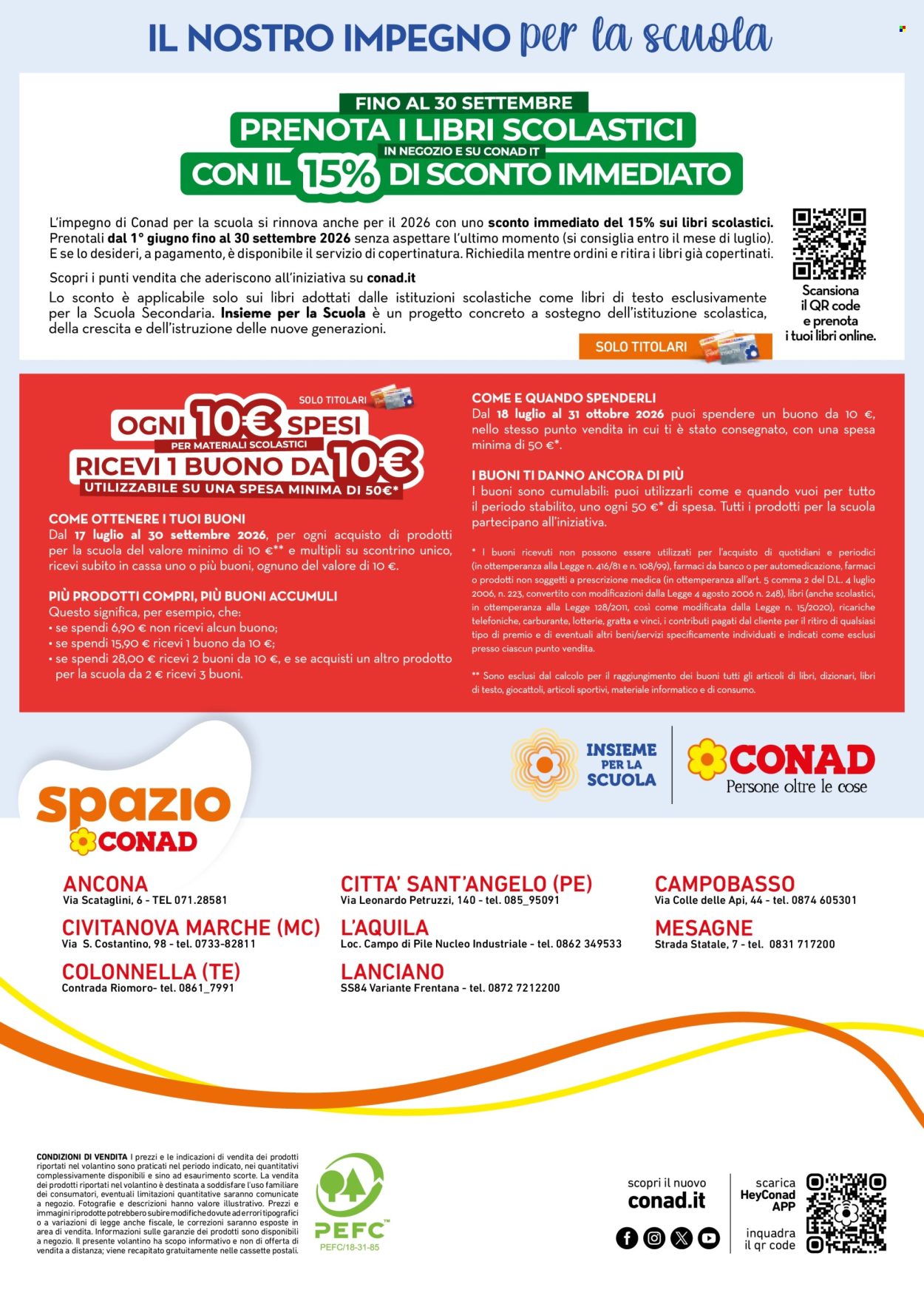 Leták Spazio Conad - 17.7.2026 - 30.9.2026. Strana 28