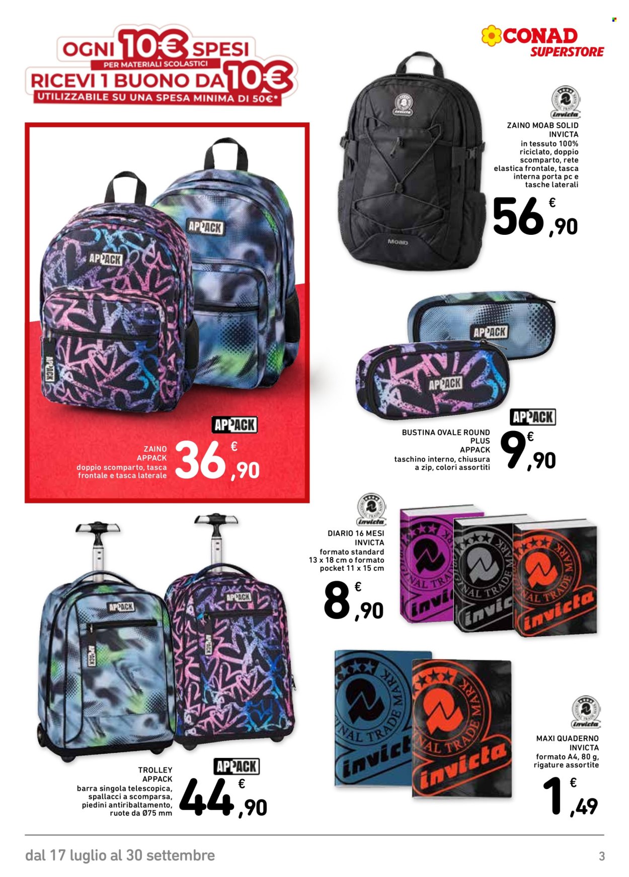 Volantino Conad Superstore - 17/7/2026 - 30/9/2026. Pagina 3