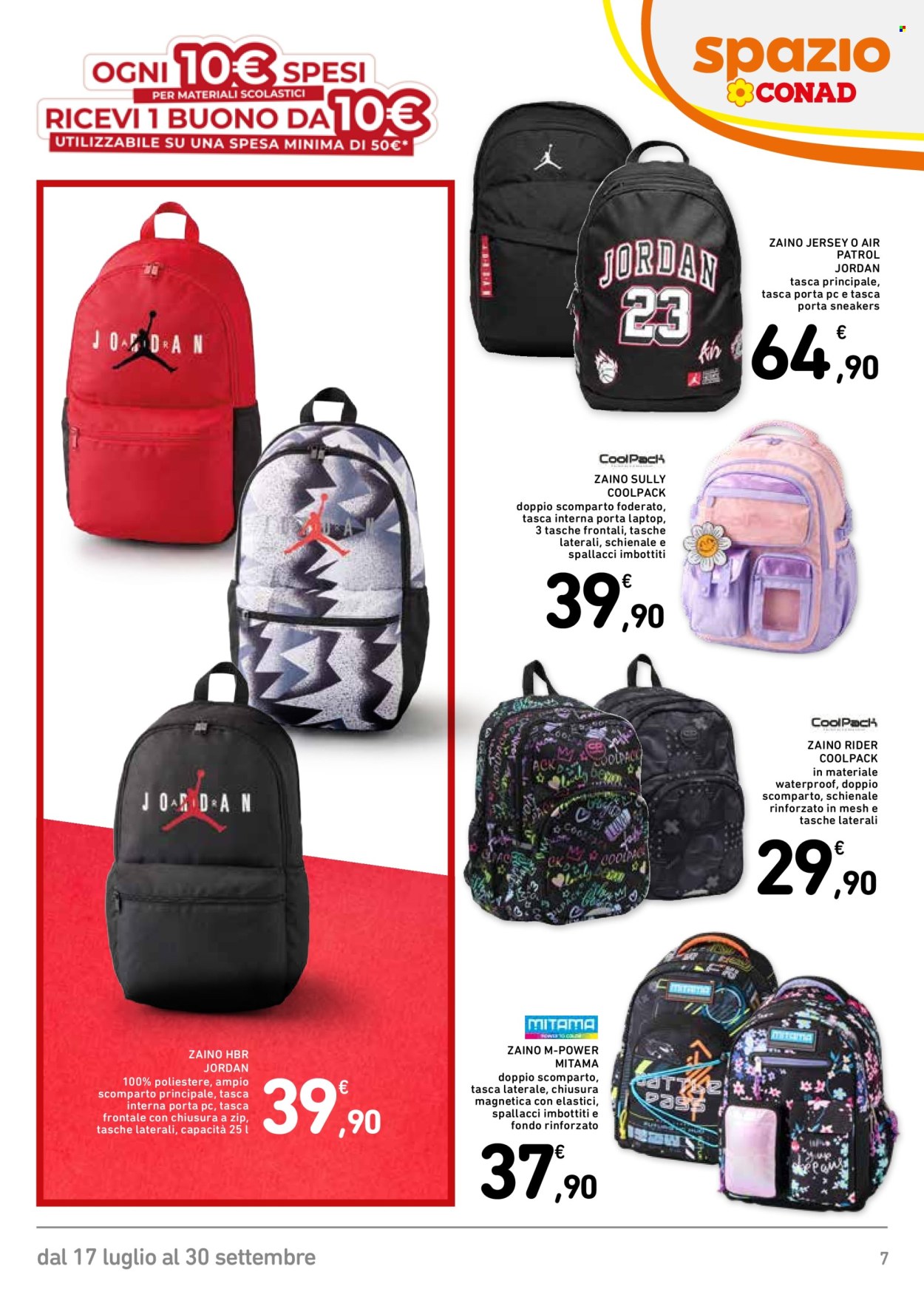 Leták Spazio Conad - 17.7.2026 - 30.9.2026. Strana 7