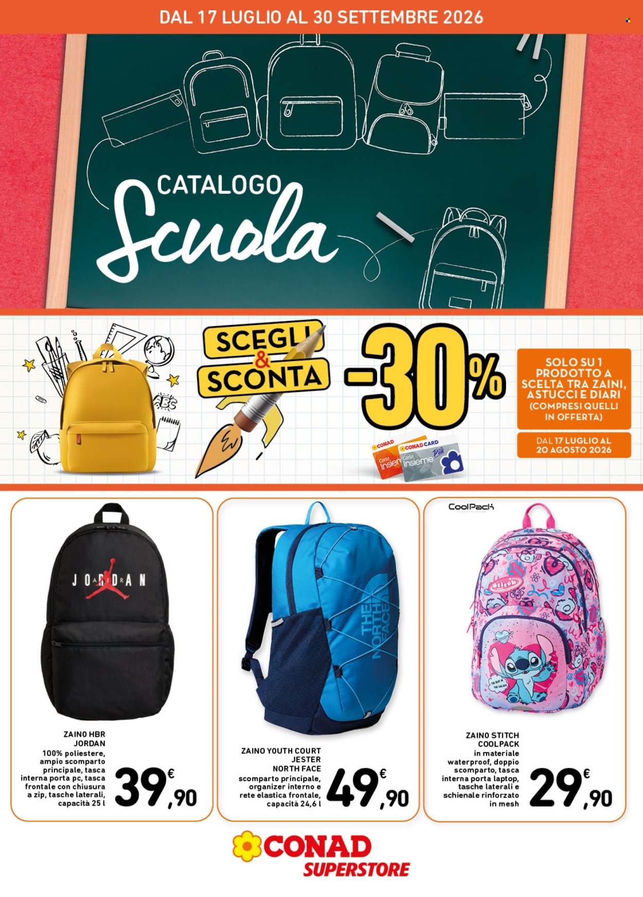 Leták Conad Superstore - 17.7.2026 - 30.9.2026. Strana 1