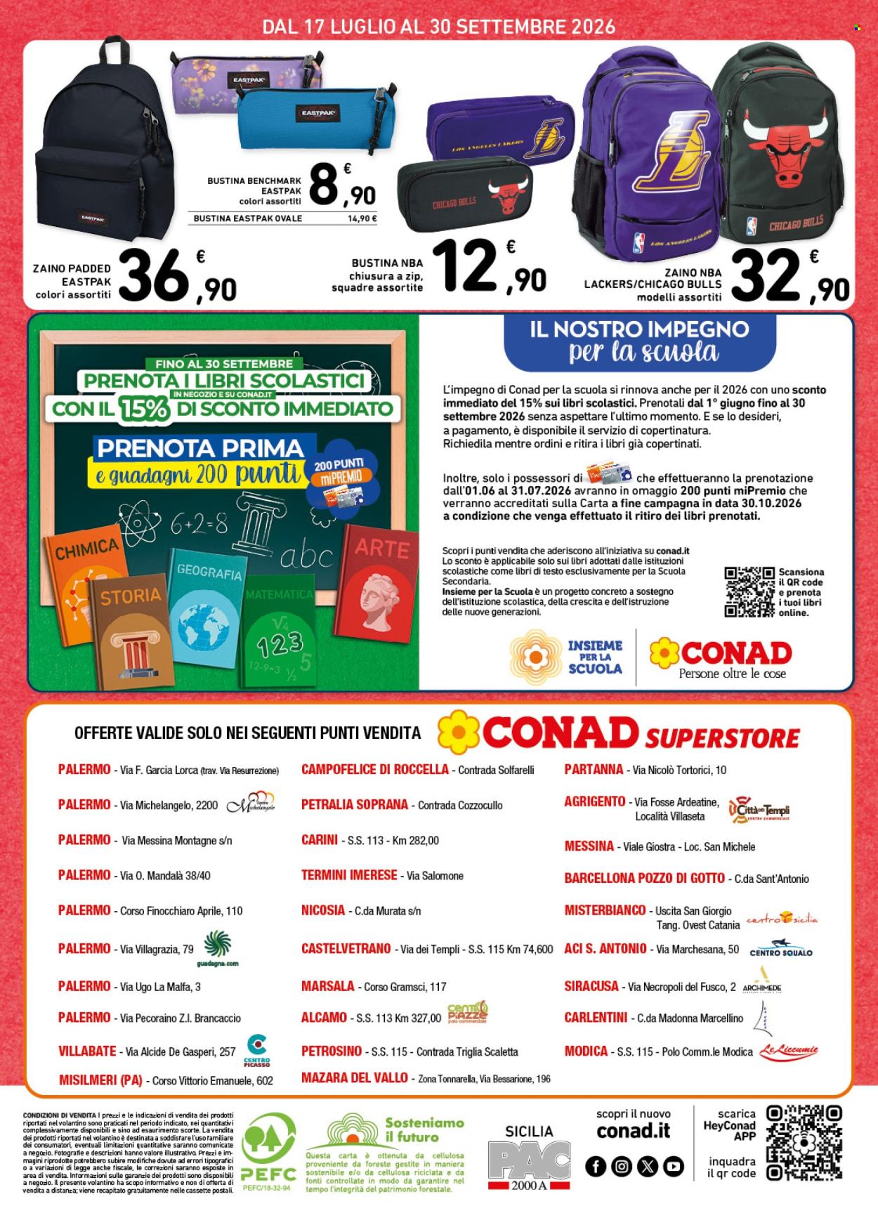 Leták Conad Superstore - 17.7.2026 - 30.9.2026. Strana 4