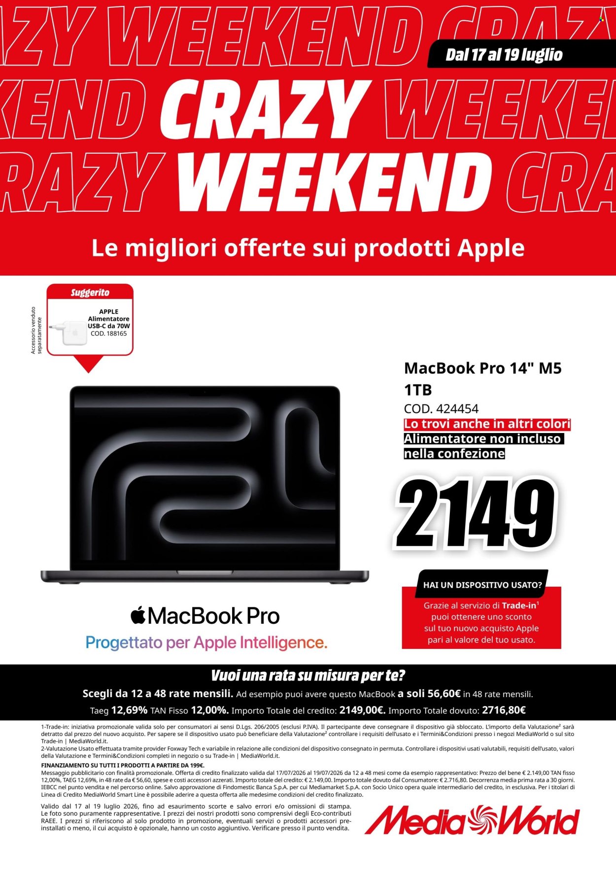 Volantino MediaWorld - 17/7/2026 - 19/7/2026. Pagina 6