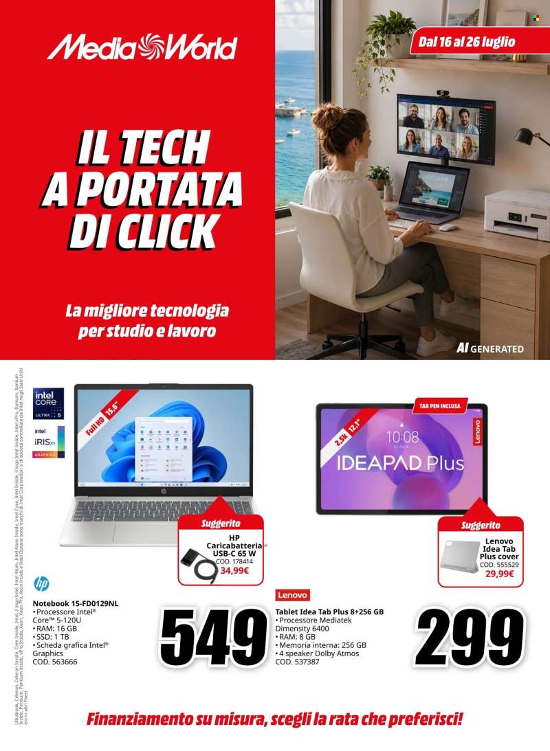 Volantino MediaWorld - 16/7/2026 - 29/7/2026.