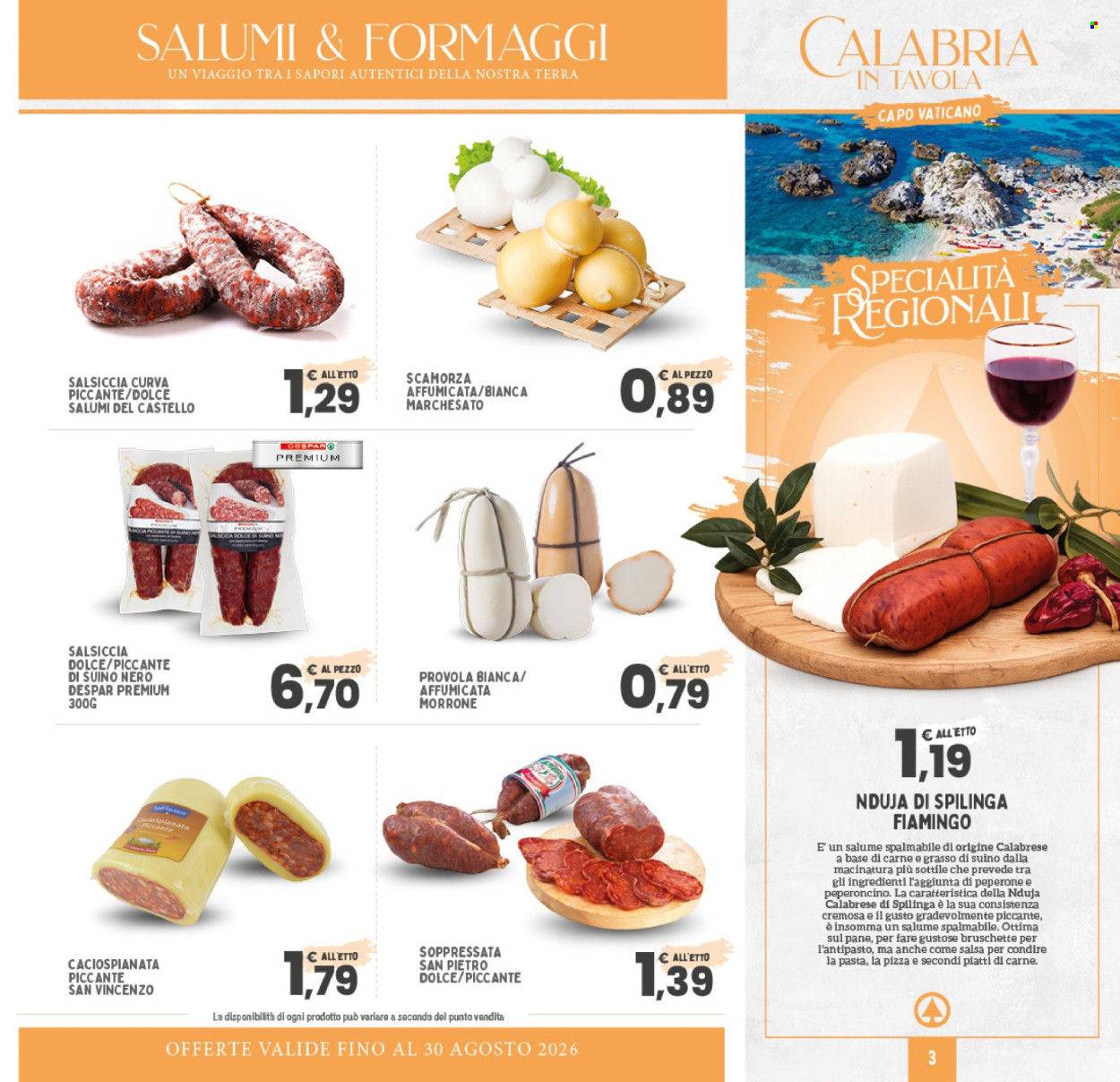 Leták Eurospar - 9.7.2026 - 30.8.2026. Strana 3