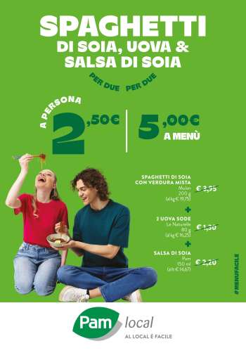 Volantino Pam local.