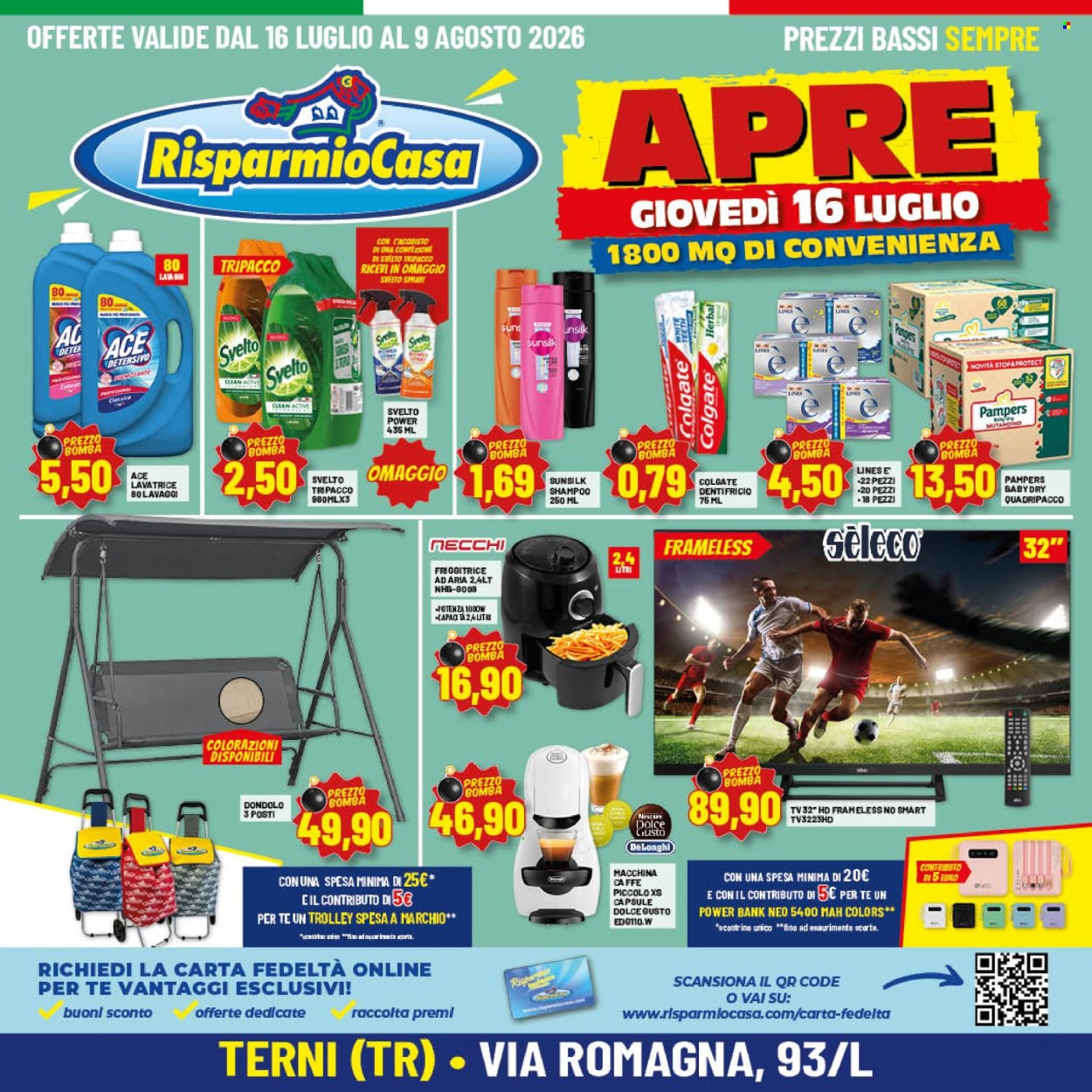 Volantino Risparmio Casa - 16/7/2026 - 9/8/2026. Pagina 1