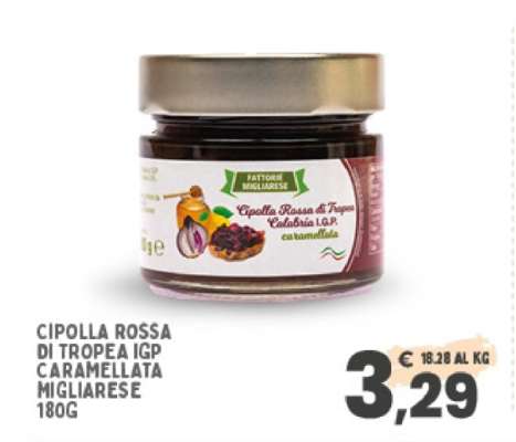 CIPOLLA ROSSA DI TROPEA IGP CARAMELLATA MIGLIARESE 180G