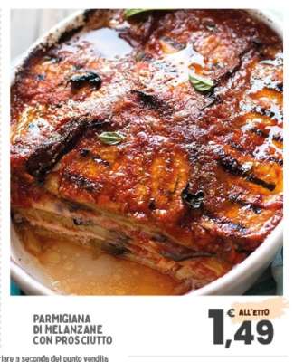 PARMIGIANA DI MELANZANE CON PROSCIUTTO
