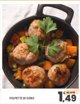 Polpette di suino