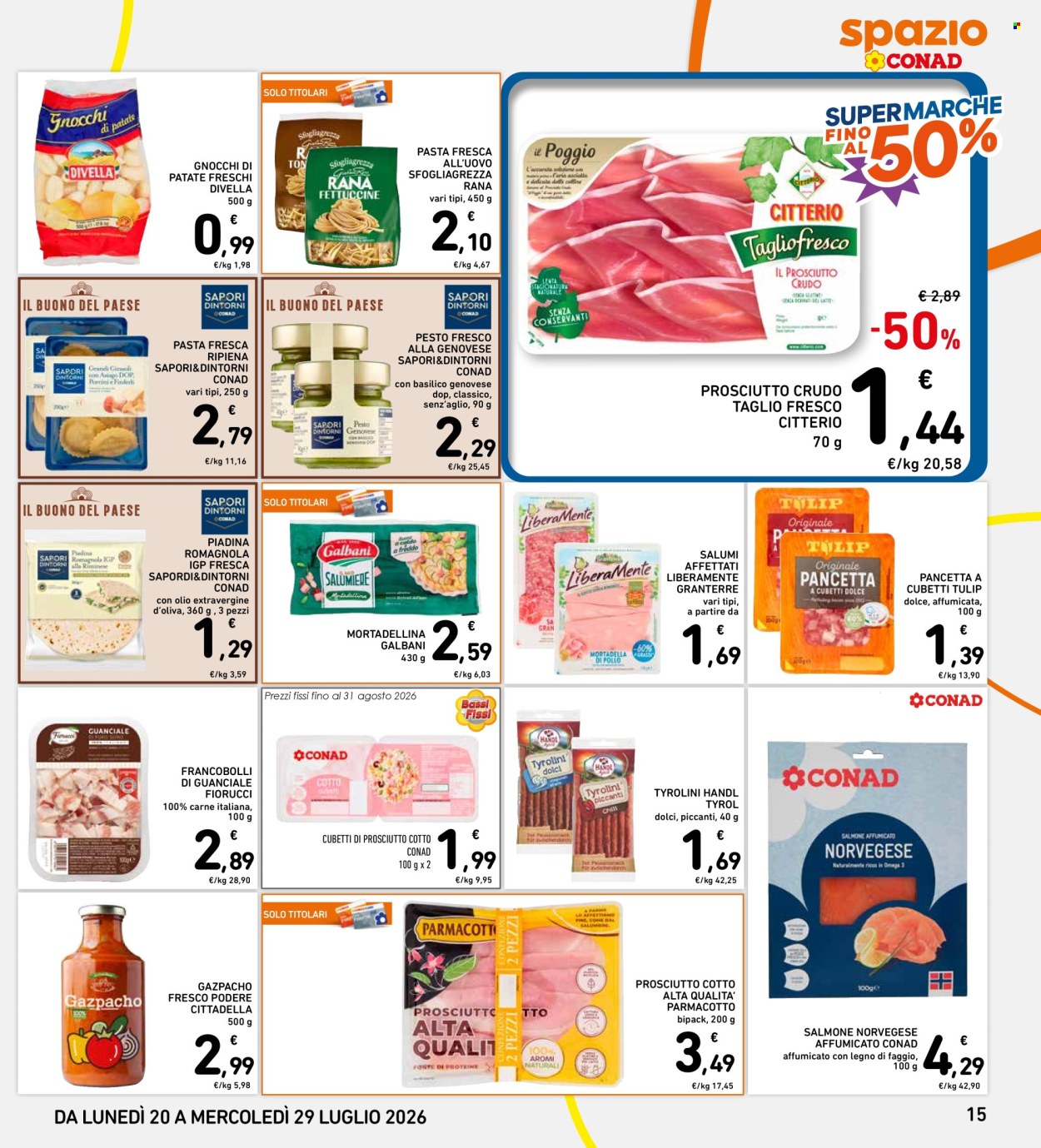 Volantino Spazio Conad - 20/7/2026 - 29/7/2026. Pagina 15