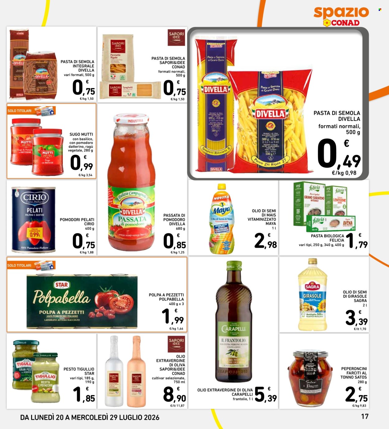 Volantino Spazio Conad - 20/7/2026 - 29/7/2026. Pagina 17