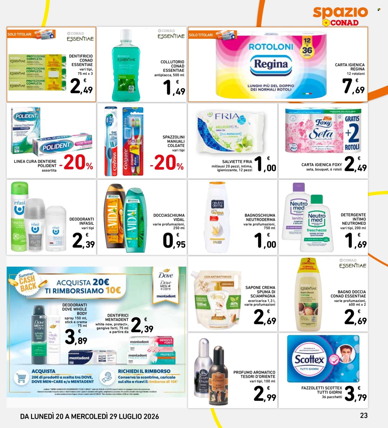 Volantino Spazio Conad - 20/7/2026 - 29/7/2026. Pagina 23