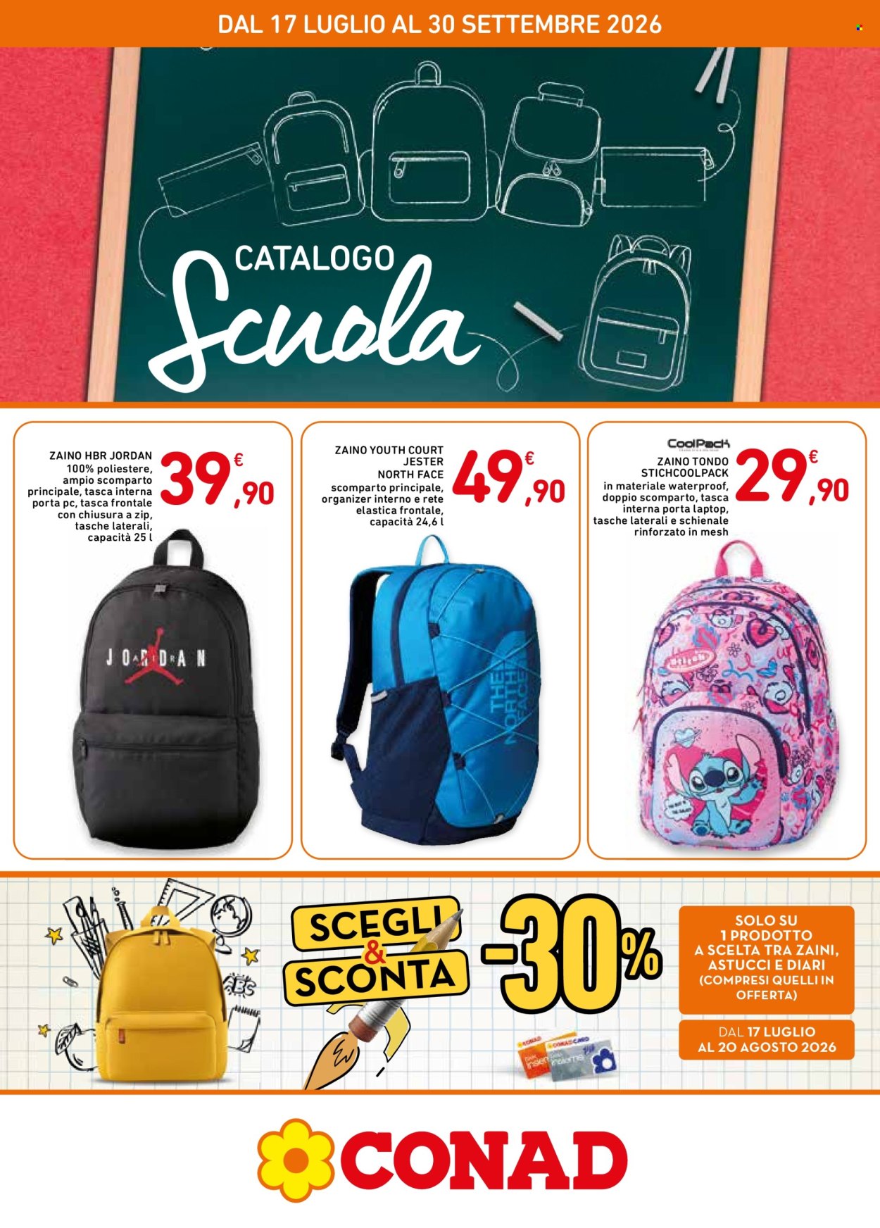 Leták Conad - 17.7.2026 - 30.9.2026. Strana 1