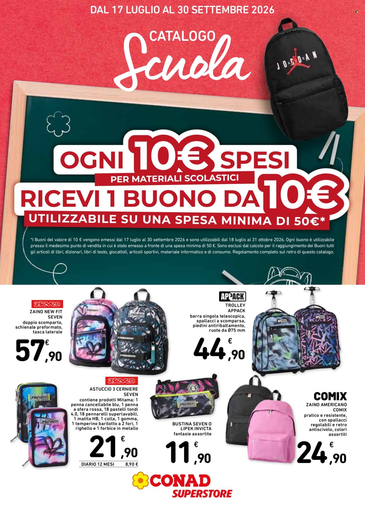 Leták Conad Superstore - 17.7.2026 - 30.9.2026. Strana 1