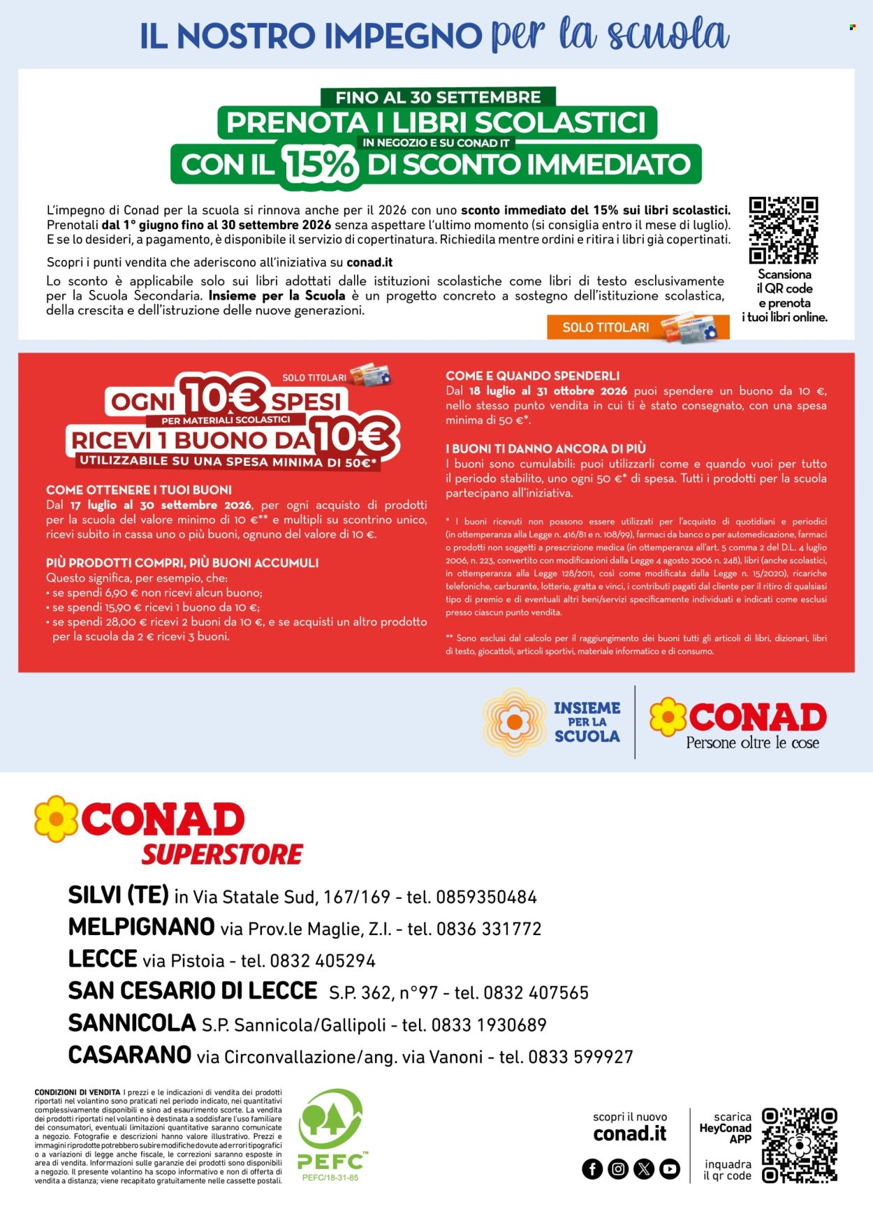 Leták Conad Superstore - 17.7.2026 - 30.9.2026. Strana 4