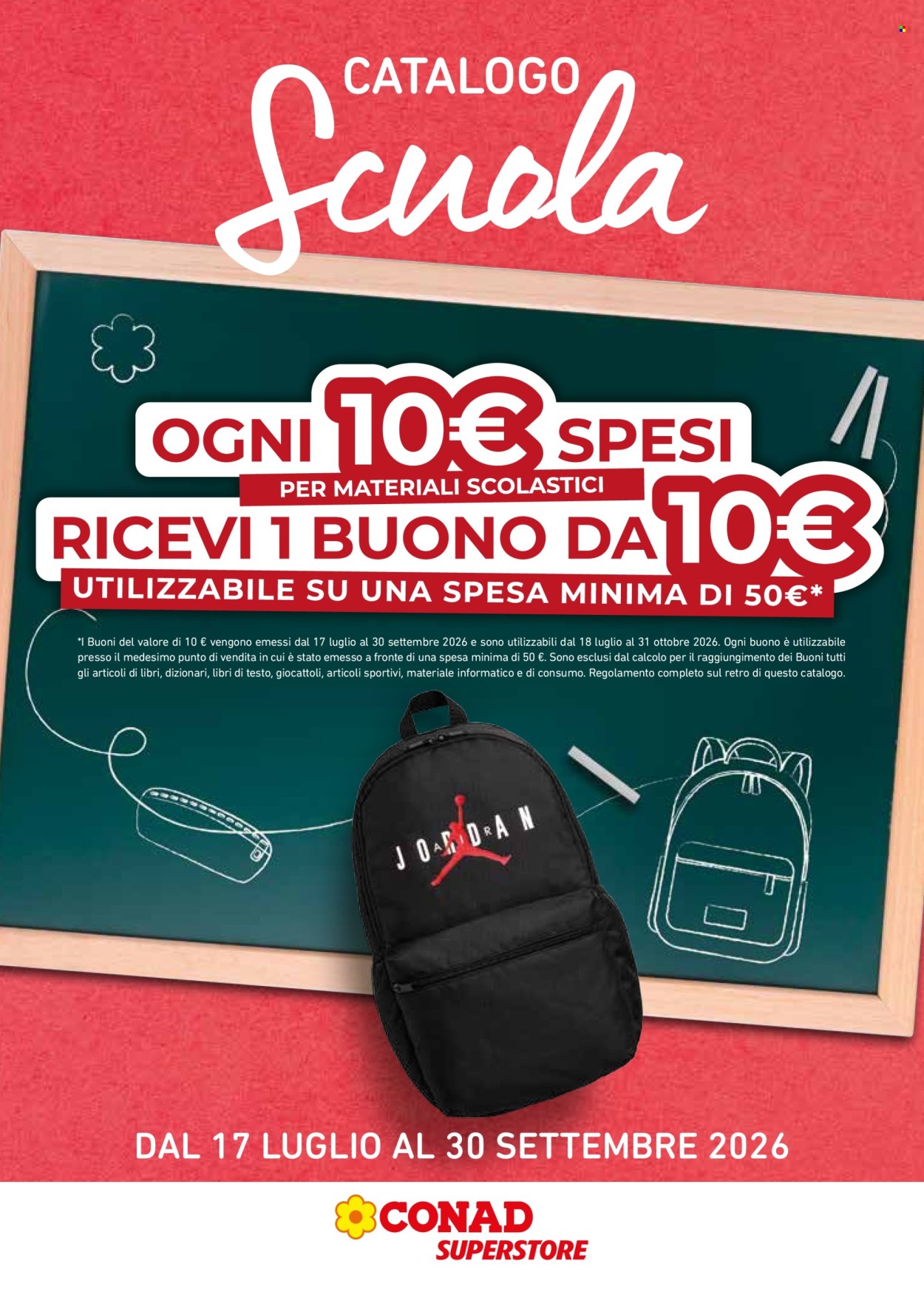 Leták Conad Superstore - 17.7.2026 - 30.9.2026. Strana 1