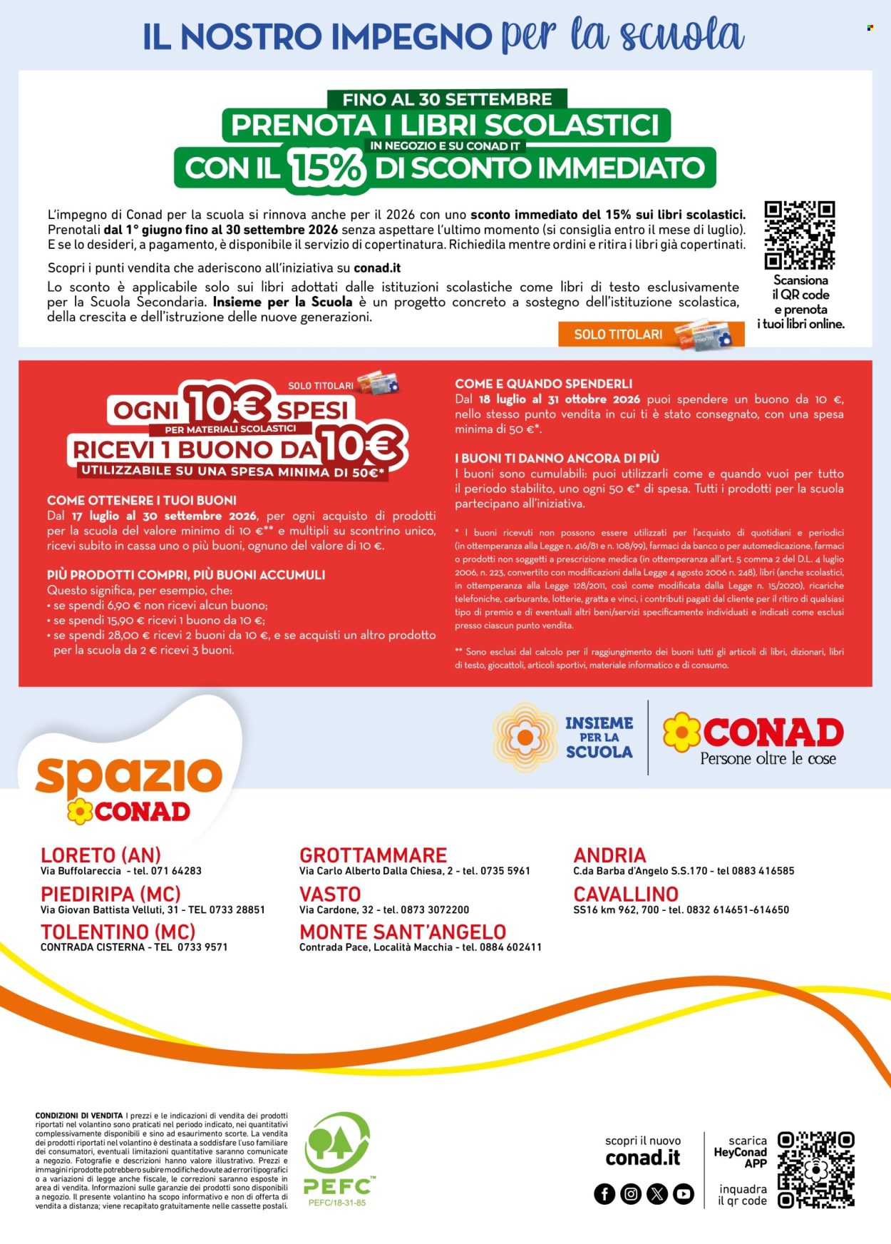 Leták Spazio Conad - 17.7.2026 - 30.9.2026. Strana 12