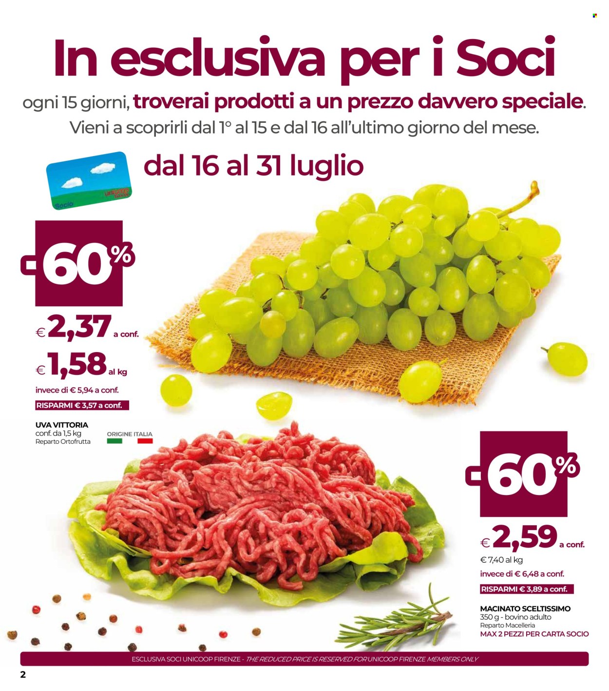 Volantino Coop - 16/7/2026 - 29/7/2026. Pagina 2
