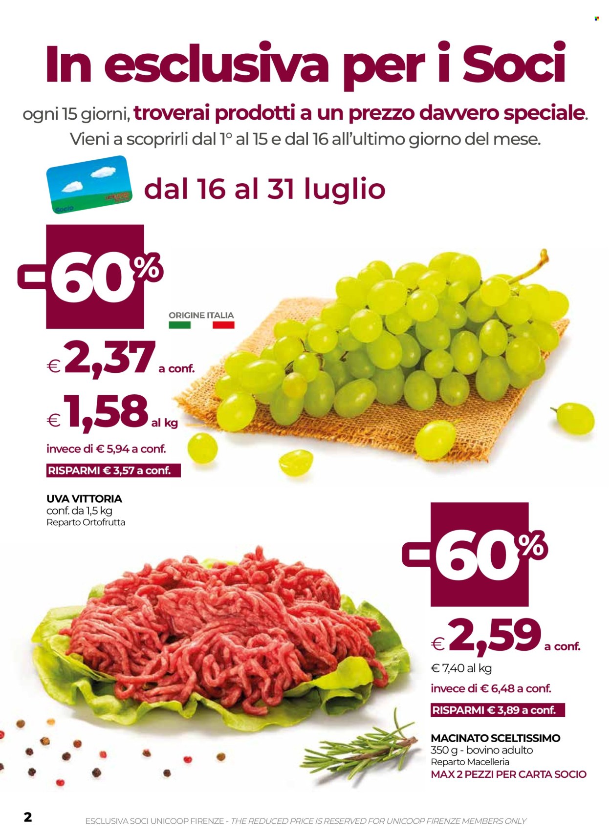 Volantino Coop - 16/7/2026 - 29/7/2026. Pagina 2