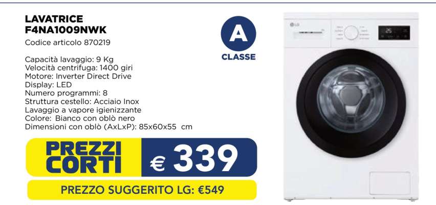 LAVATRICE F4NA1009NWK