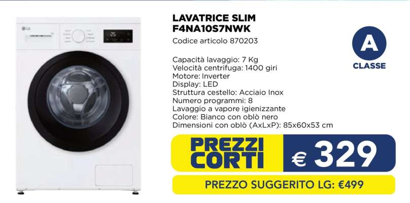 LAVATRICE SLIM F4NA10S7NWK