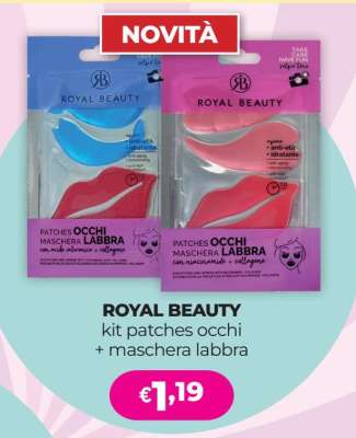 ROYAL BEAUTY kit patches occhi + maschera labbra