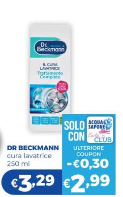 DR BECKMANN cura lavatrice