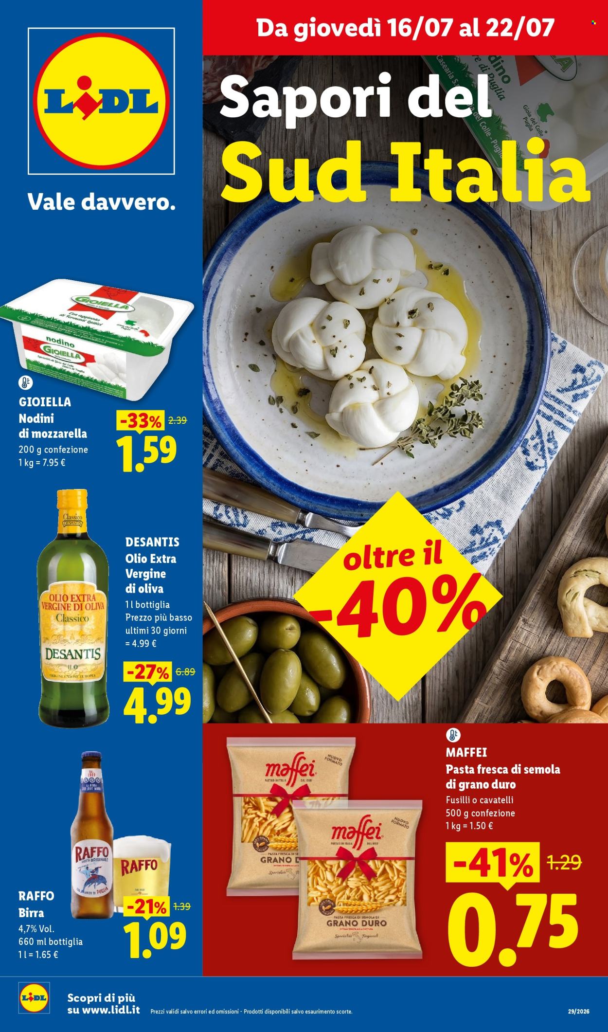 Volantino Lidl - 16/7/2026 - 22/7/2026. Pagina 1