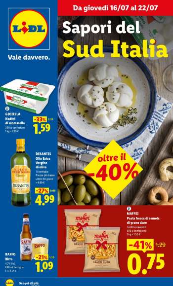 Volantino Lidl - 16/7/2026 - 22/7/2026.